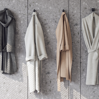  现代浴袍su模型 