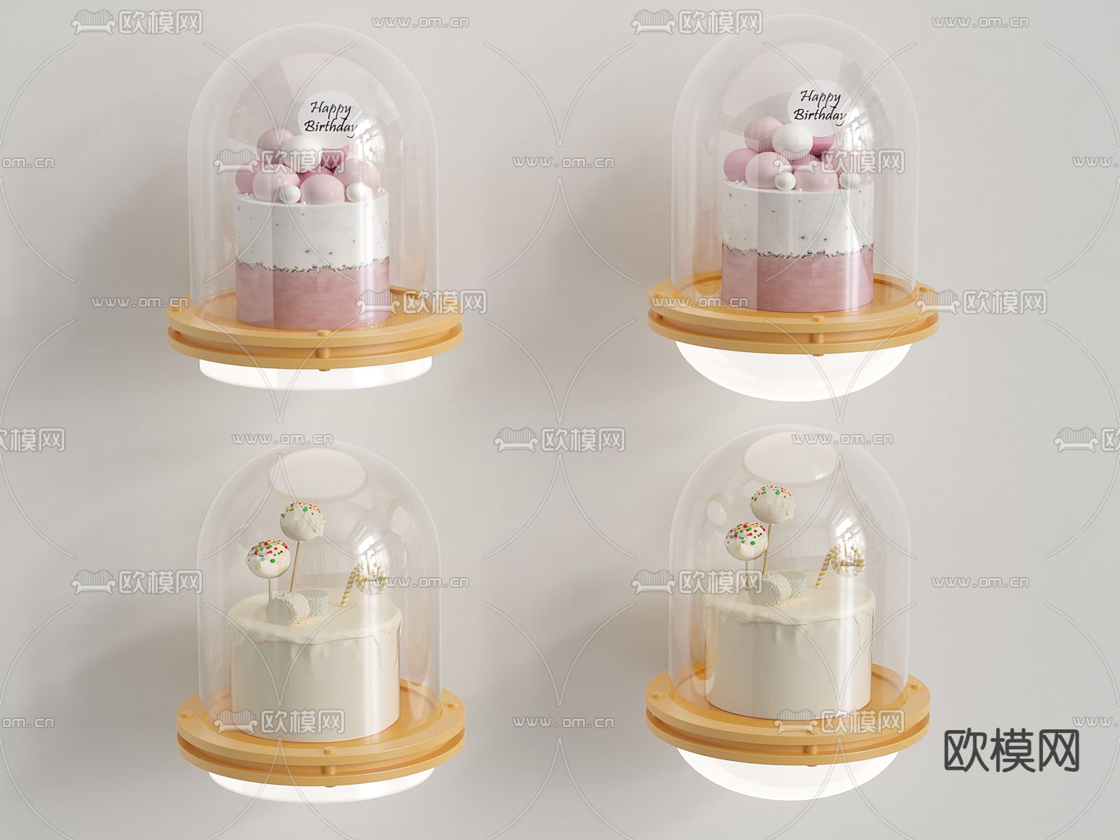 生日蛋糕3d模型下载