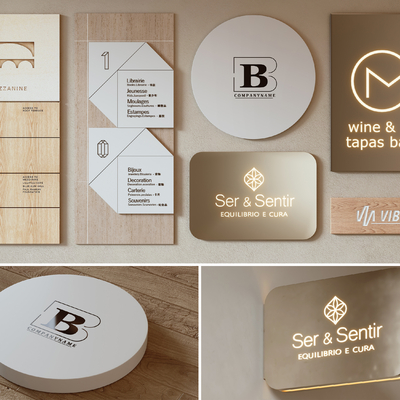  指示牌 指示标 LOGO广告牌su模型 