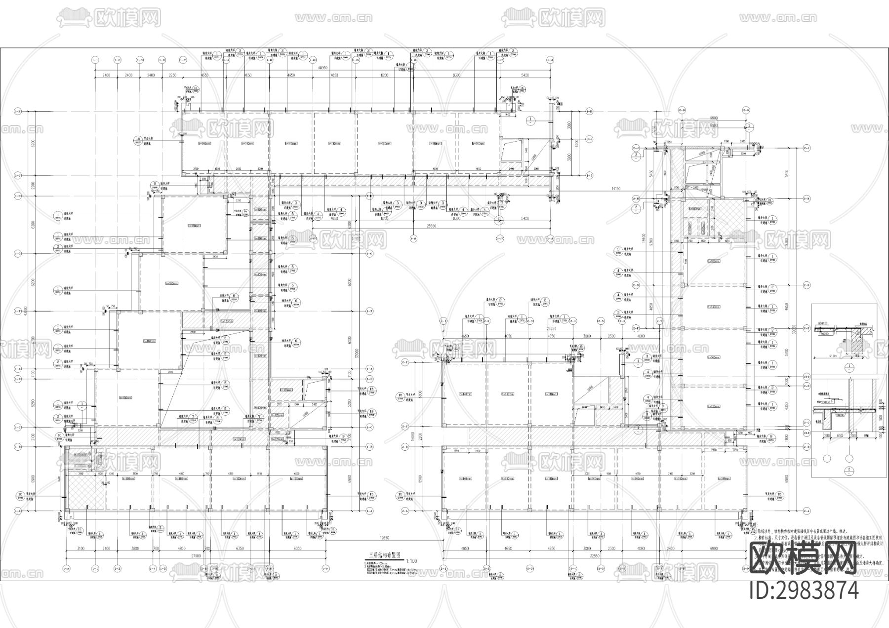 金隅大成南山郡项目cad施工图下载（渲染图5）