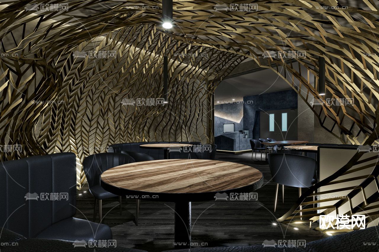 轻食餐厅免费3d模型下载