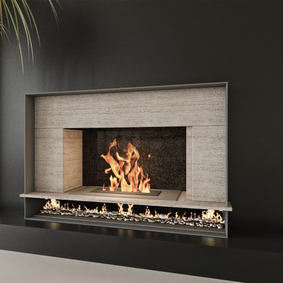  电子壁炉 火炉su模型 