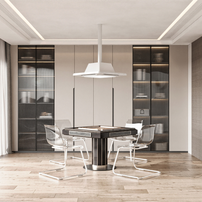  现代棋牌室 麻将室su模型 