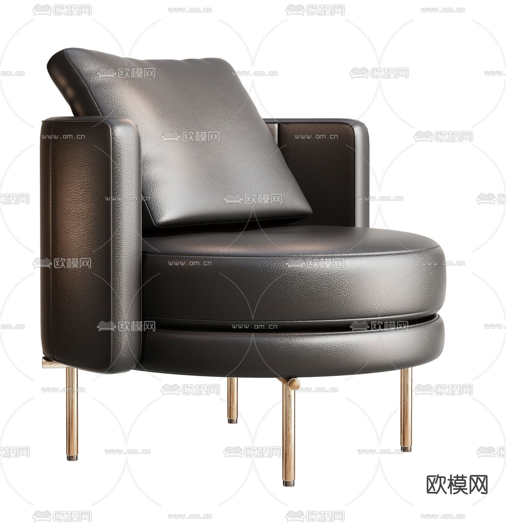 Minotti 单人沙发su模型下载（渲染图2）