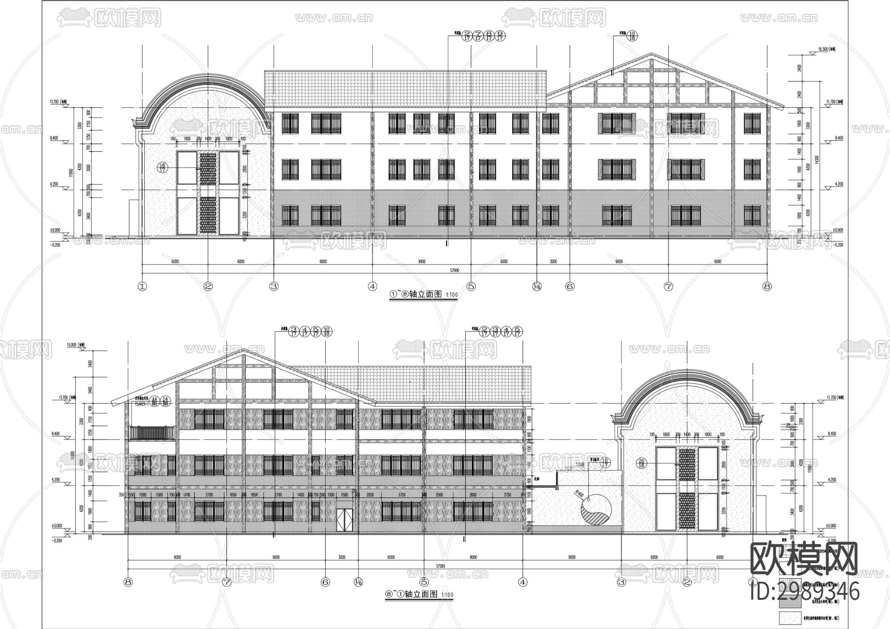 边城会客厅建设工程cad施工图下载（渲染图2）