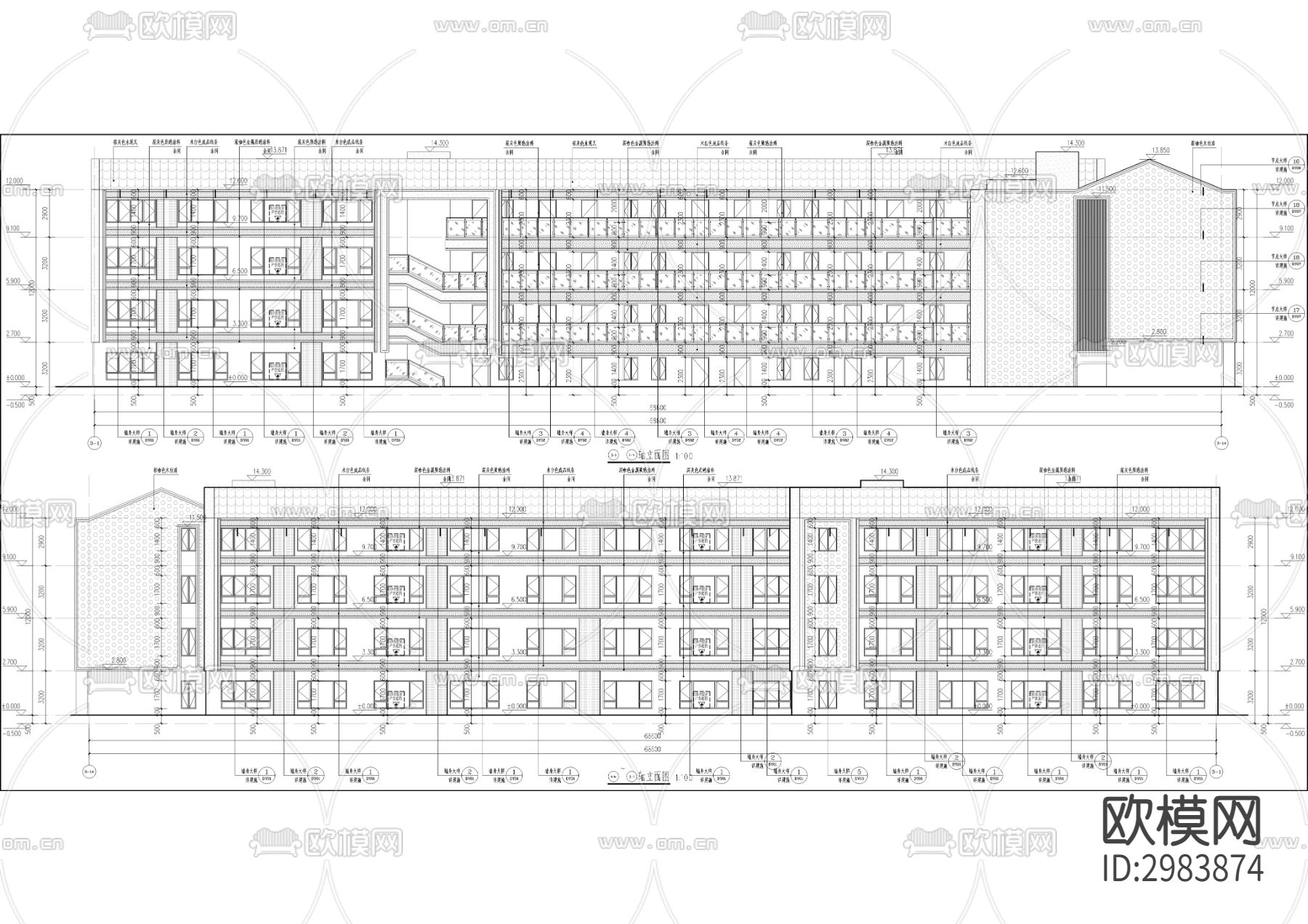 金隅大成南山郡项目cad施工图下载（渲染图9）