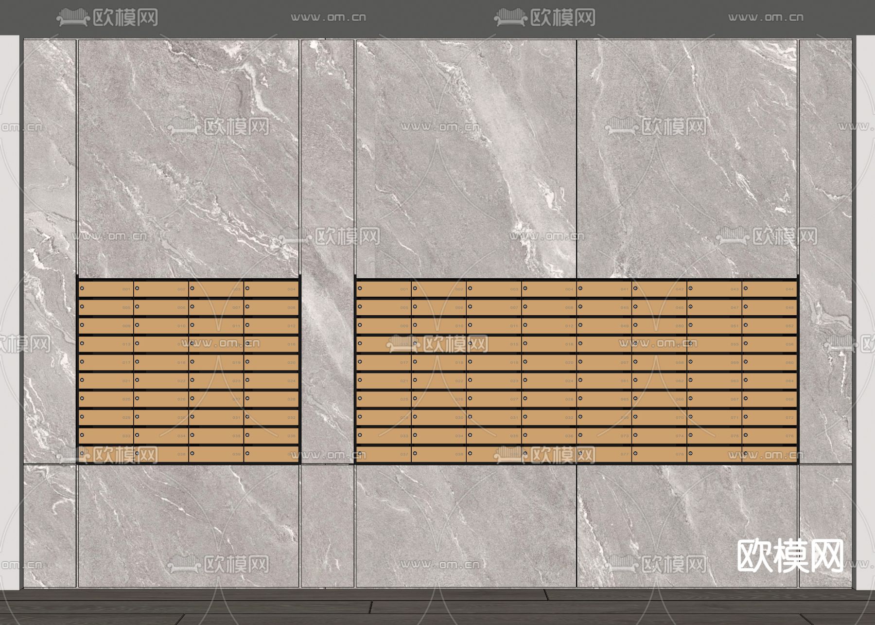 公寓信箱 邮箱 公共储物柜su模型