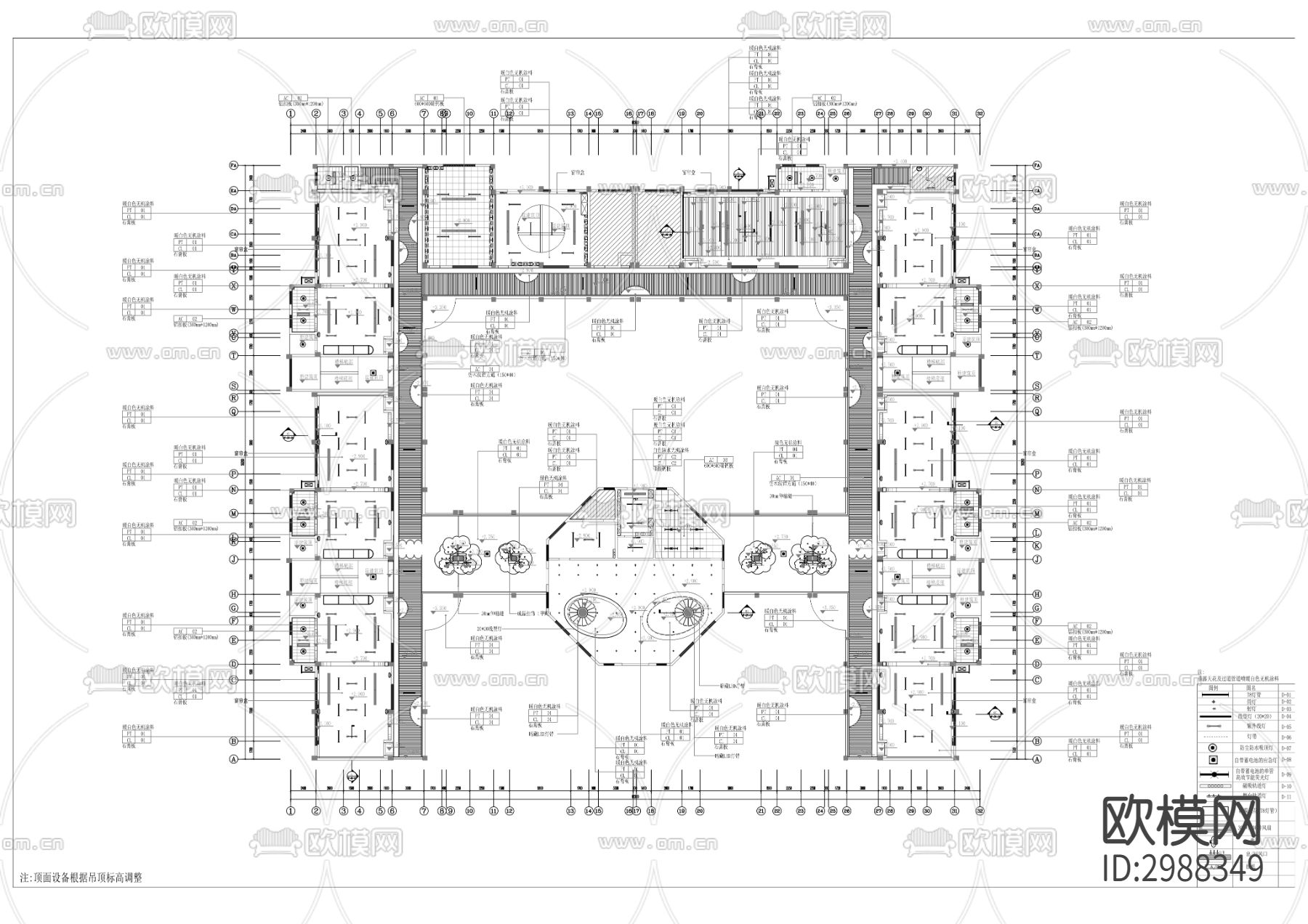 幼儿园室内外装修工程cad施工图下载（渲染图5）