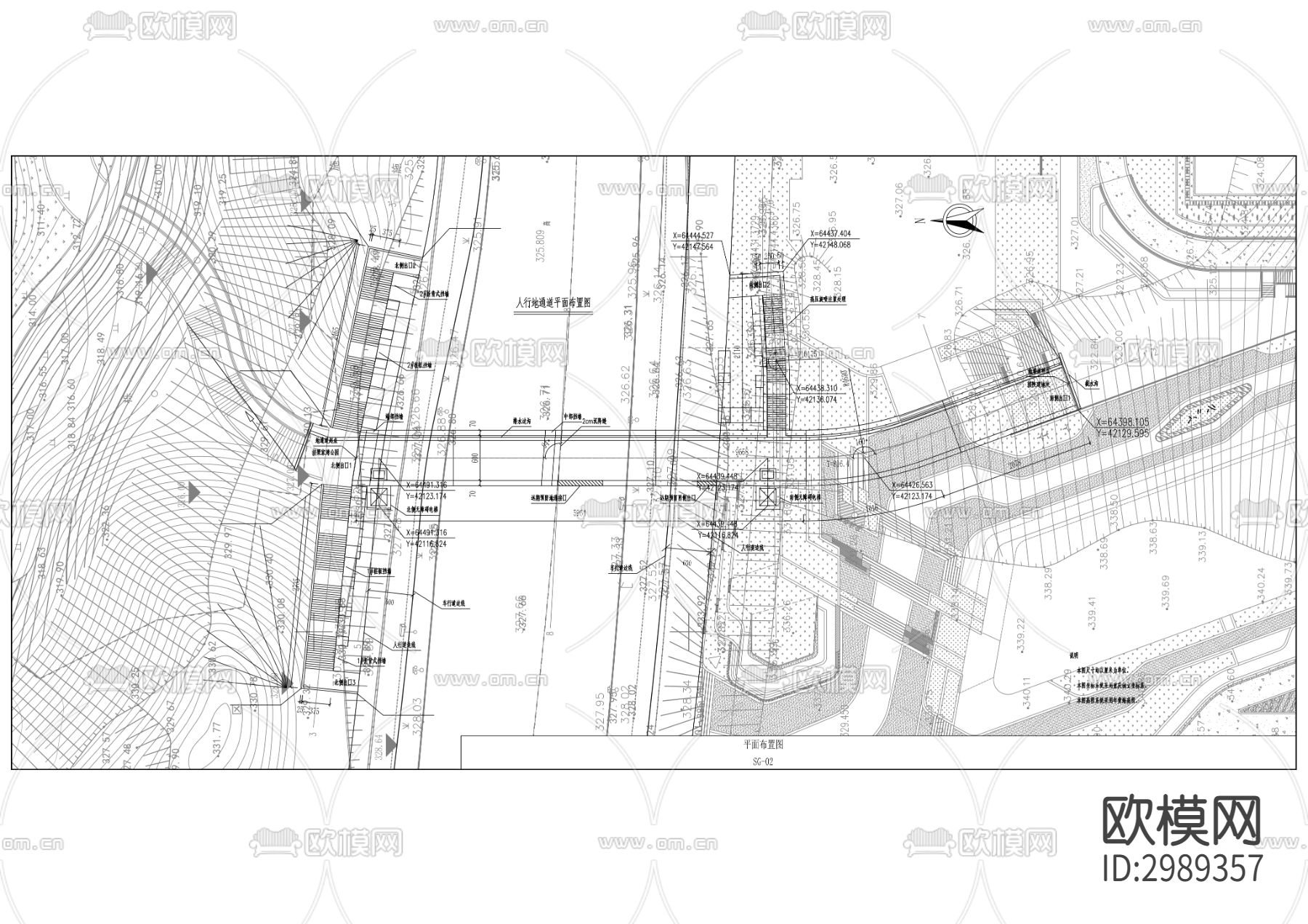 高龙大道（腾龙湖）地通工程cad施工图下载（渲染图10）