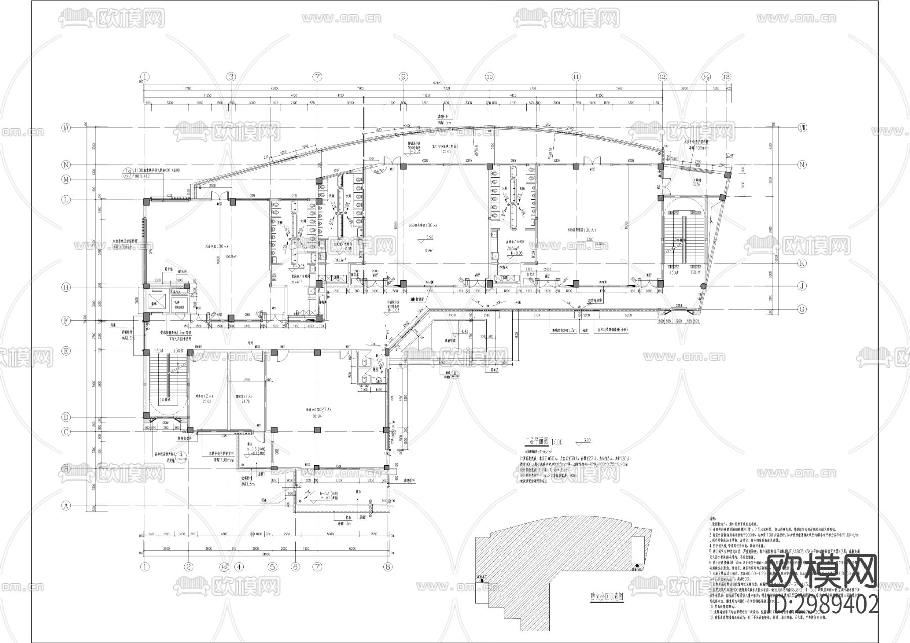 渝州路幼儿园建设工程cad施工图下载（渲染图6）