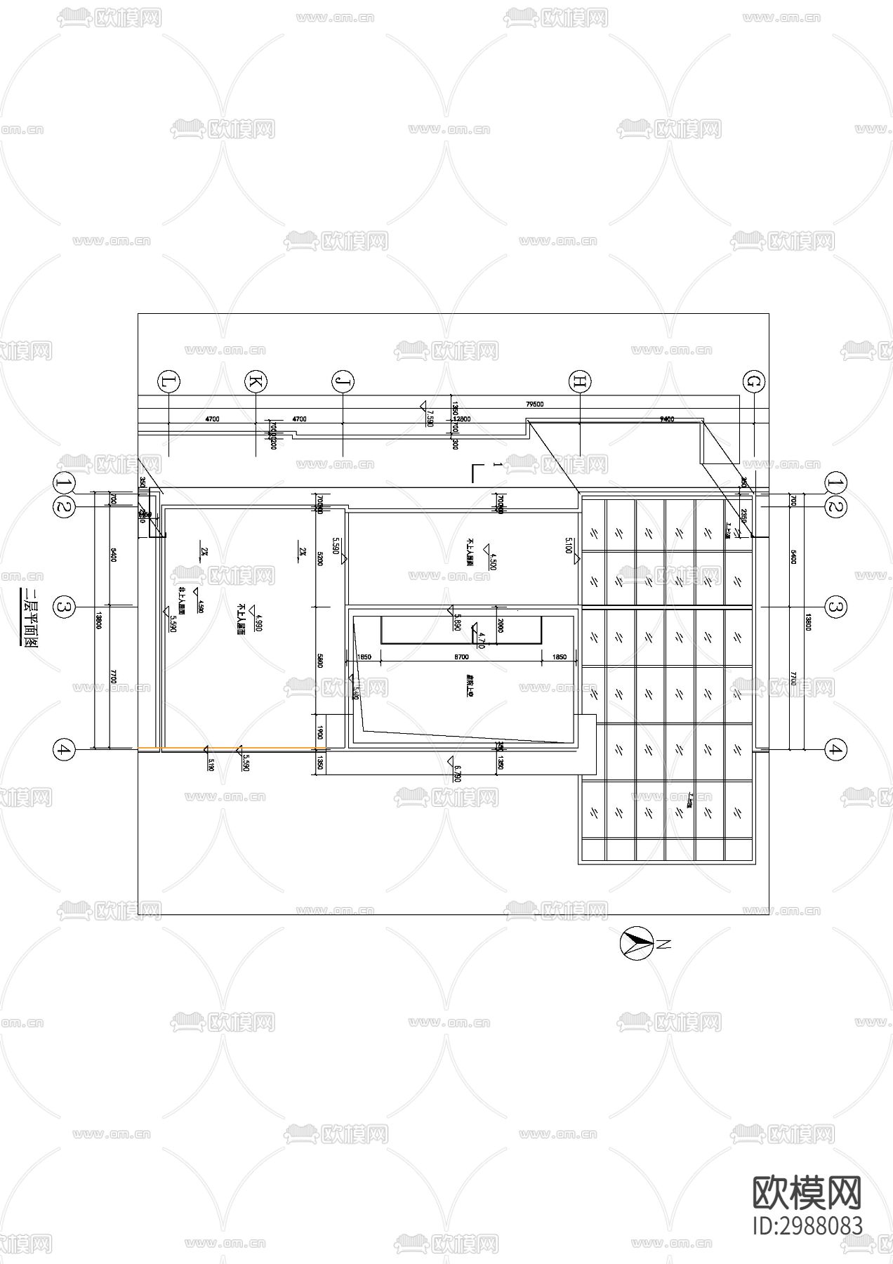 社区入口cad施工图下载（渲染图3）