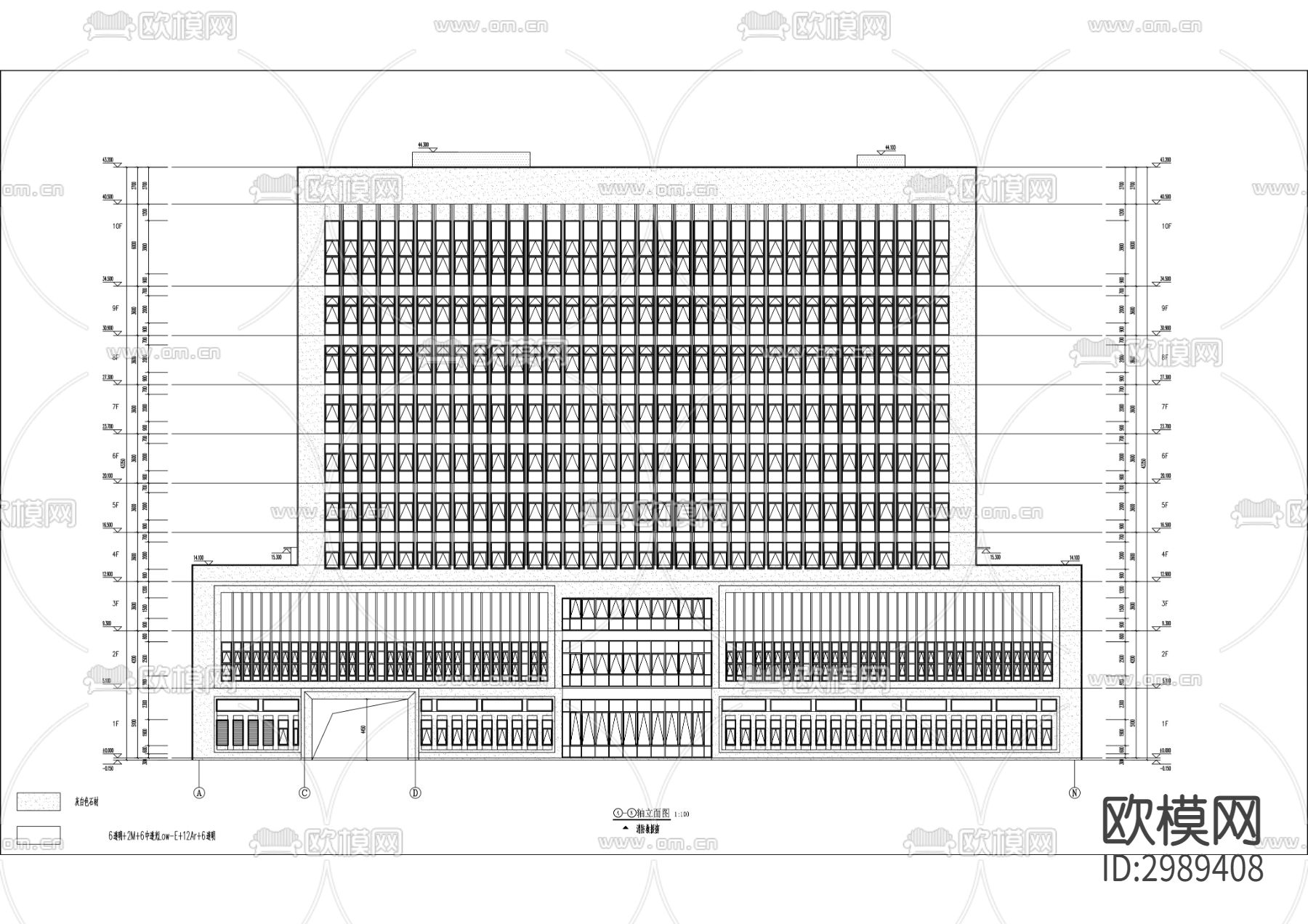 战训基地值班备勤房合建项目cad施工图下载（渲染图7）