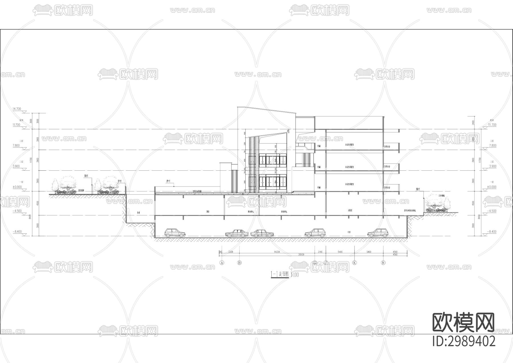 渝州路幼儿园建设工程cad施工图下载（渲染图5）