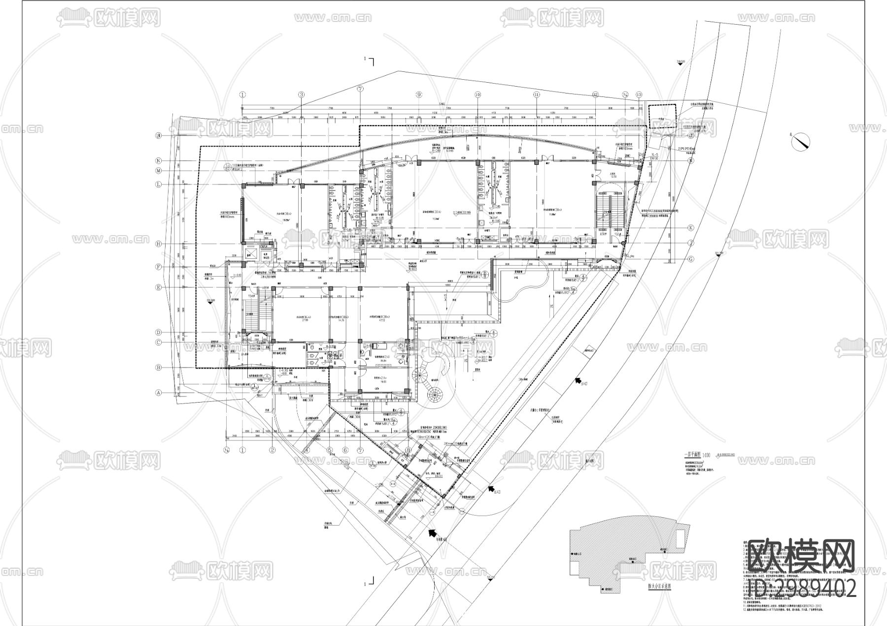 渝州路幼儿园建设工程cad施工图下载（渲染图7）