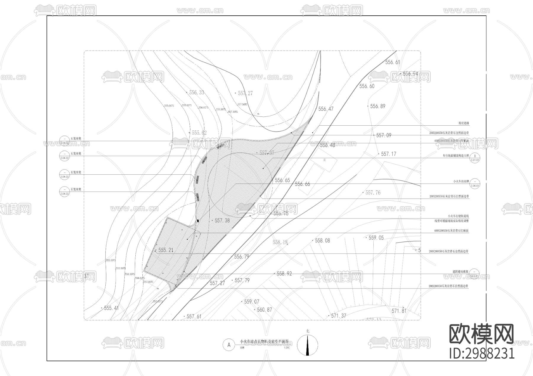 矿山公园房车营地景观工程cad平面图下载（渲染图4）