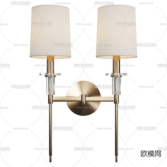 轻奢壁灯3d模型下载(渲染图2)