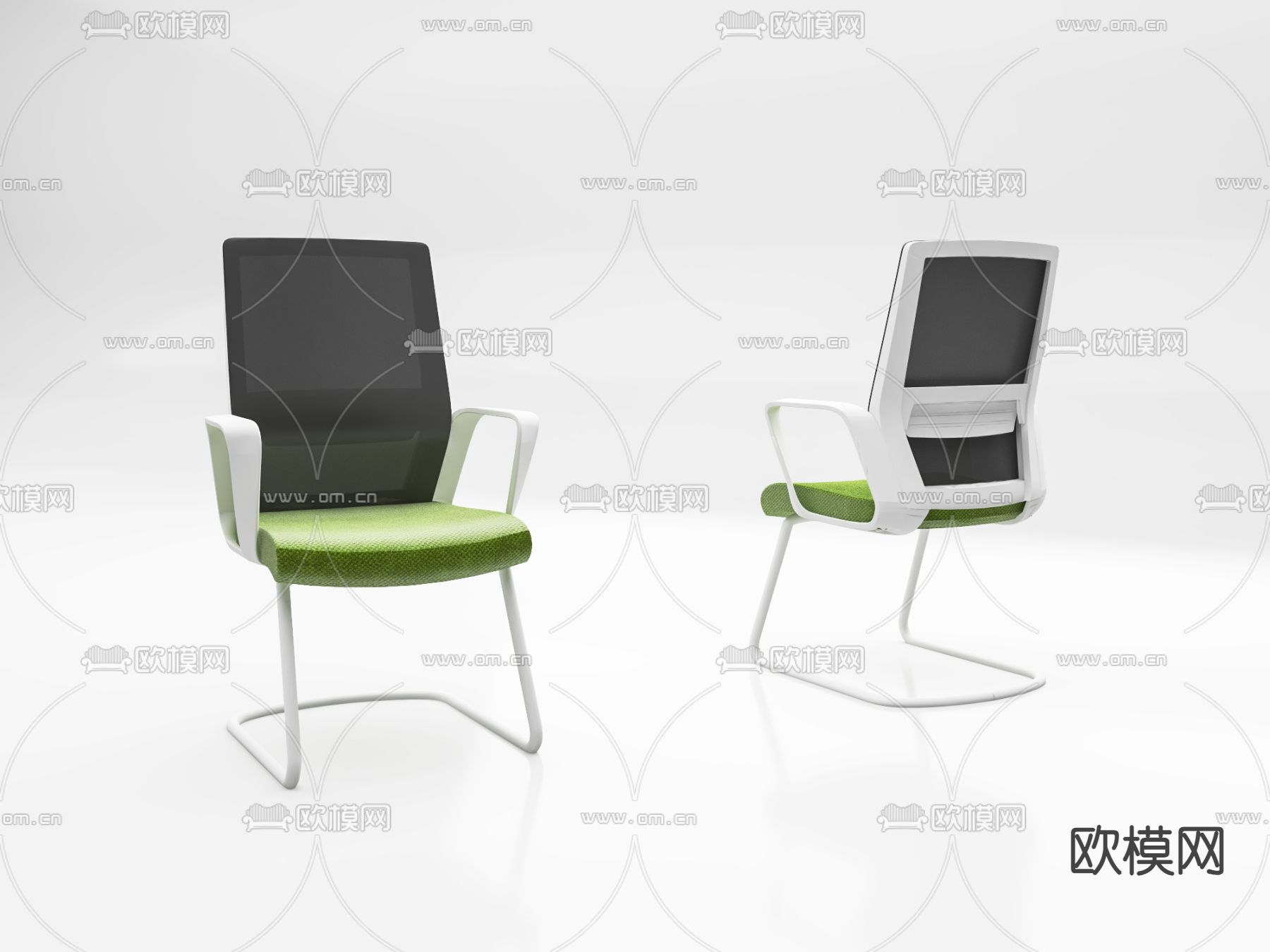 现代办公椅 会议椅3d模型下载