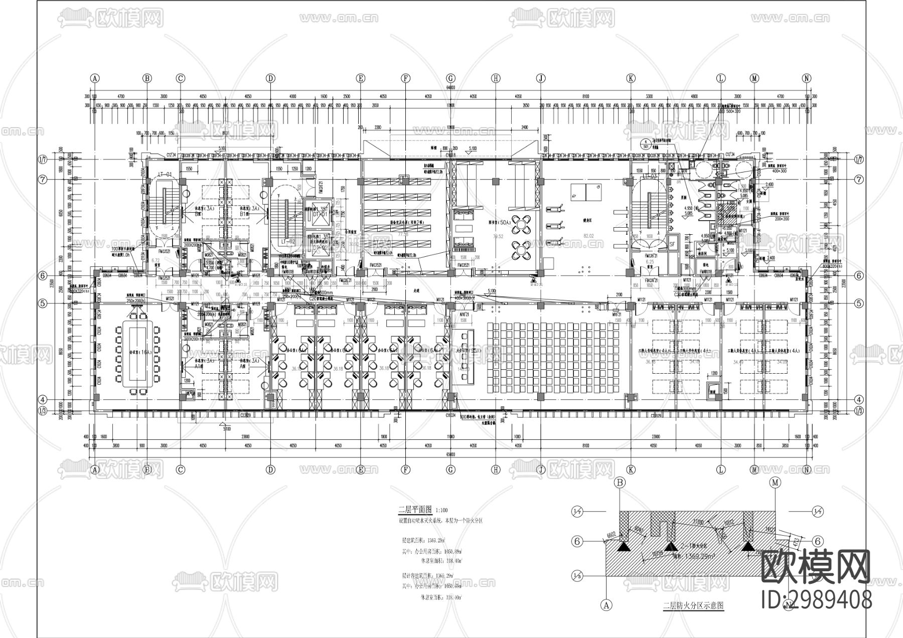 战训基地值班备勤房合建项目cad施工图下载（渲染图3）
