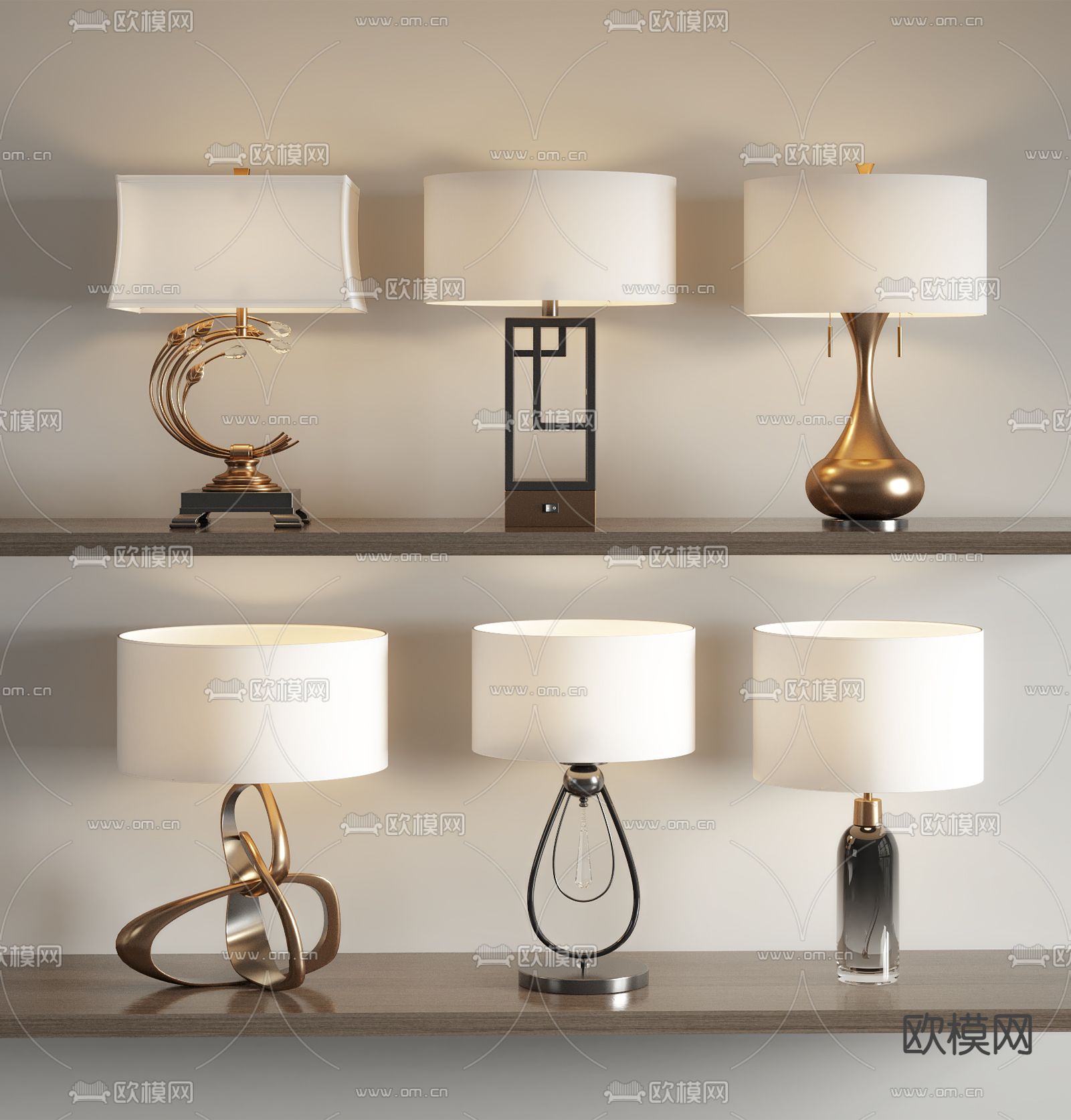 创意台灯3d模型下载
