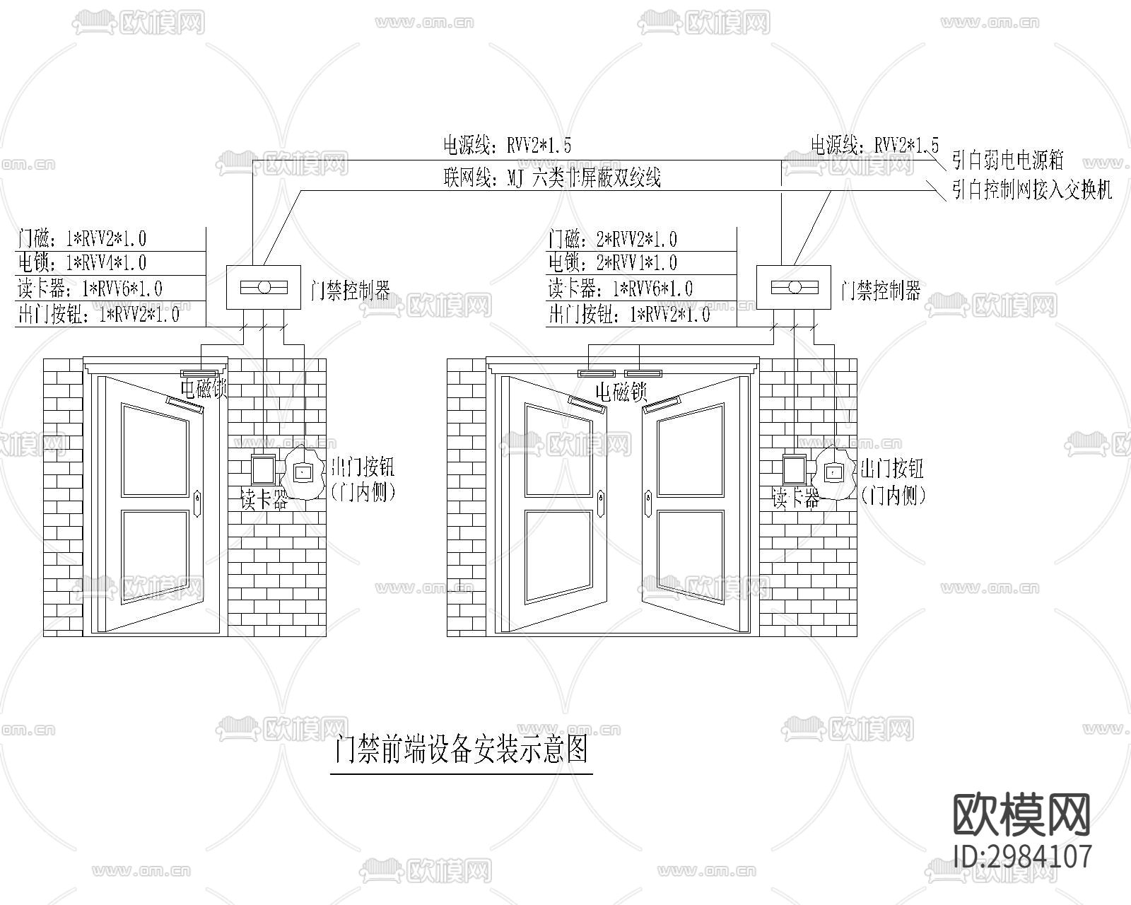 酒店弱电系统cad图库下载（渲染图6）
