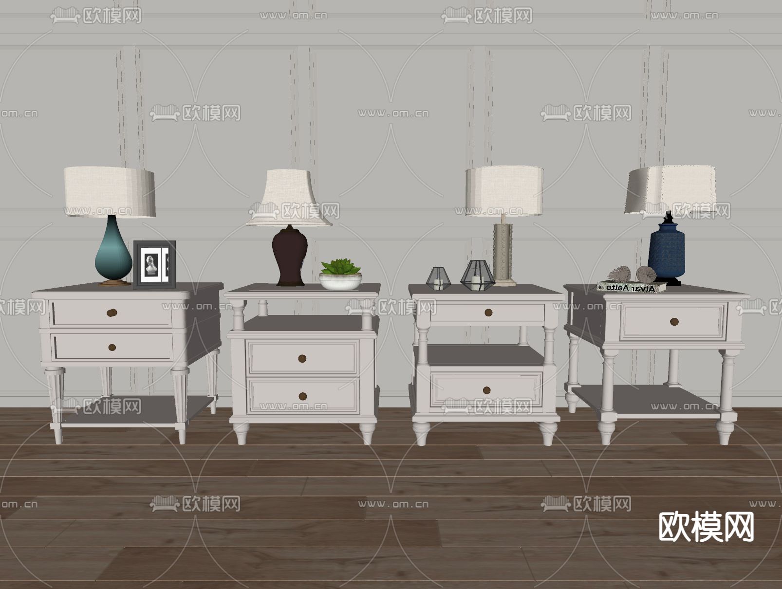 法式边几su模型下载（渲染图1）