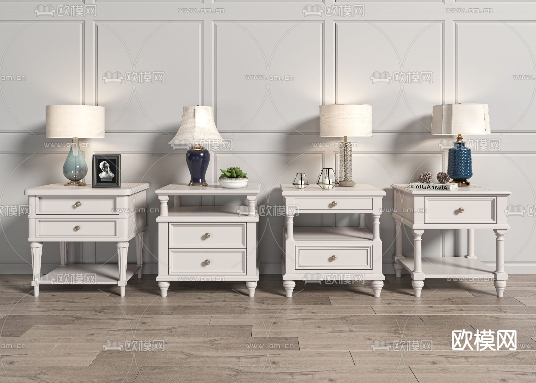 法式边几su模型下载（渲染图2）