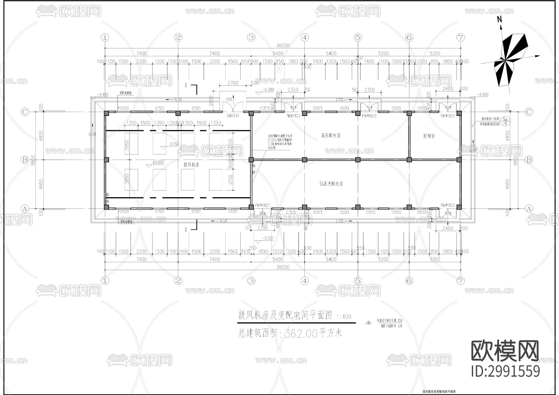 污水处理厂改扩建项目cad施工图下载（渲染图2）