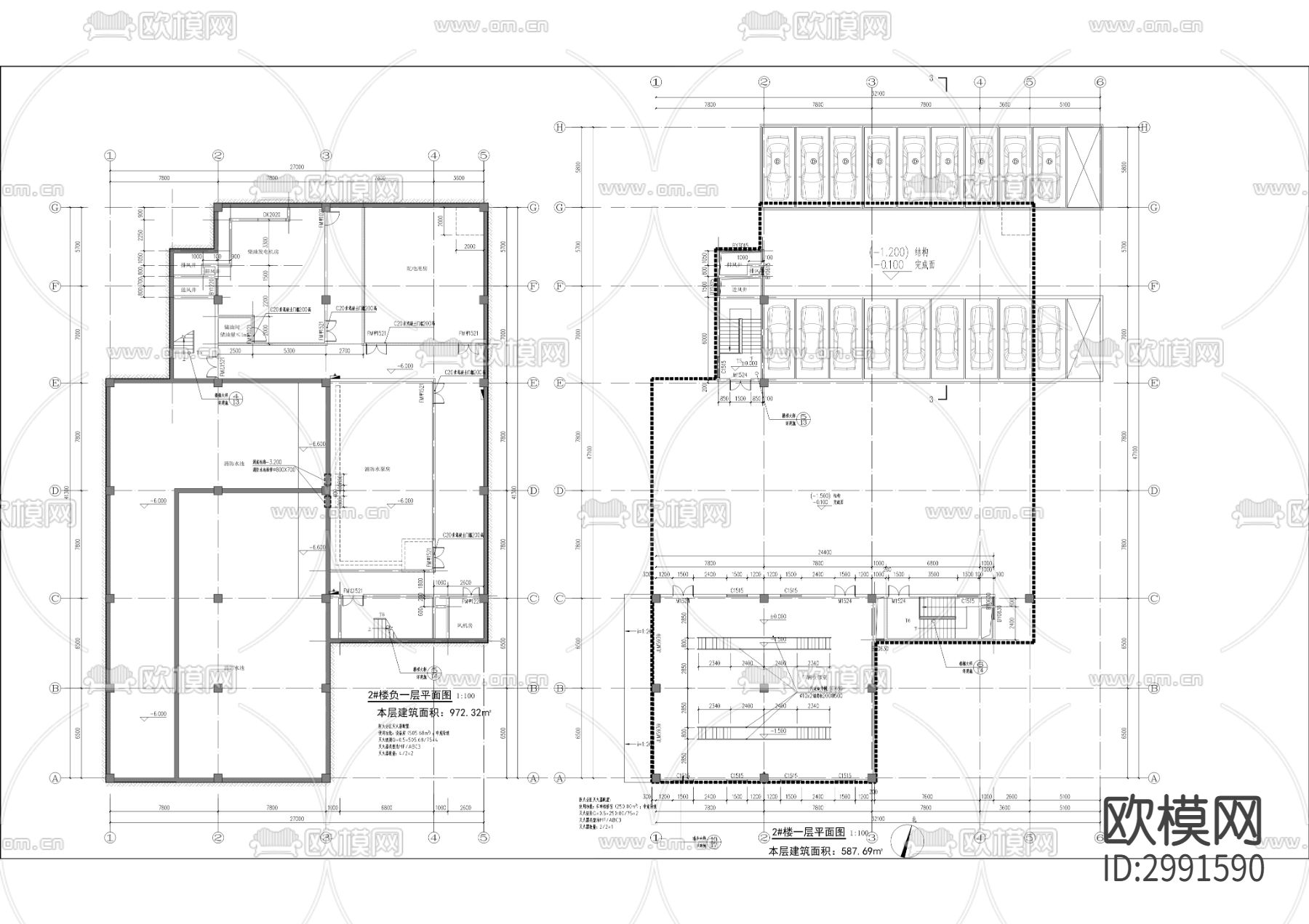 综合交通枢纽站项目cad施工图下载（渲染图2）