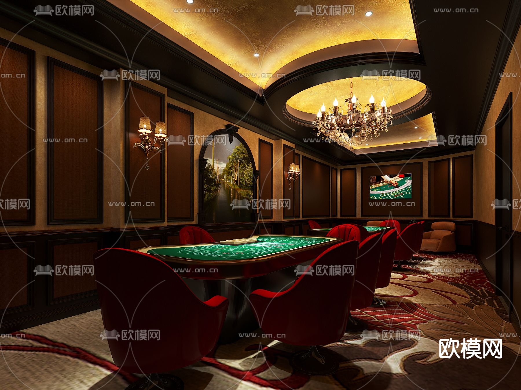 电玩城 游戏城 娱乐城3d模型下载（渲染图4）