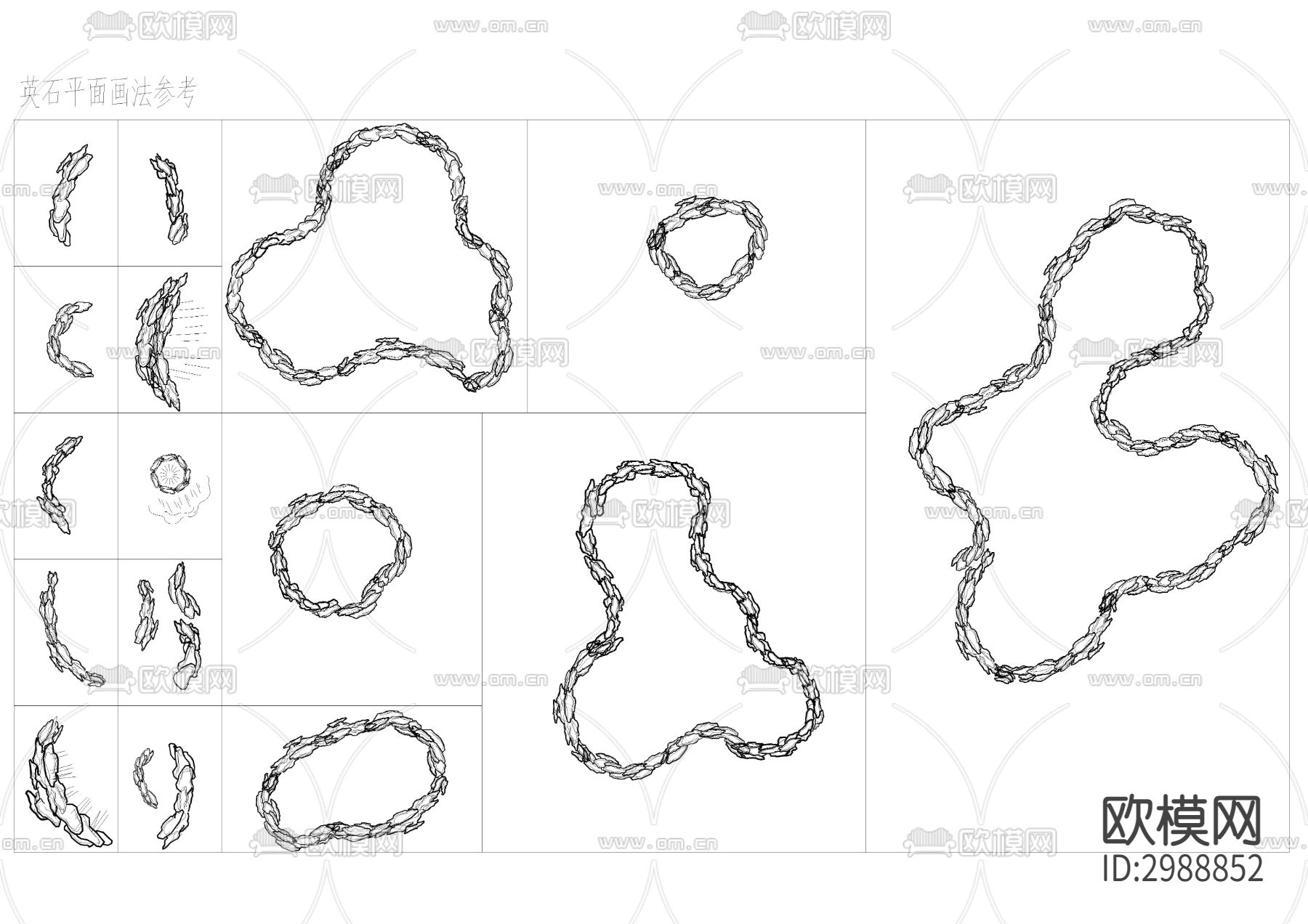 假山cad大样图下载（渲染图2）