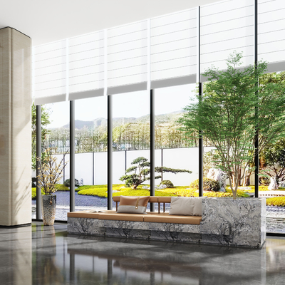  办公大堂休息区su模型 