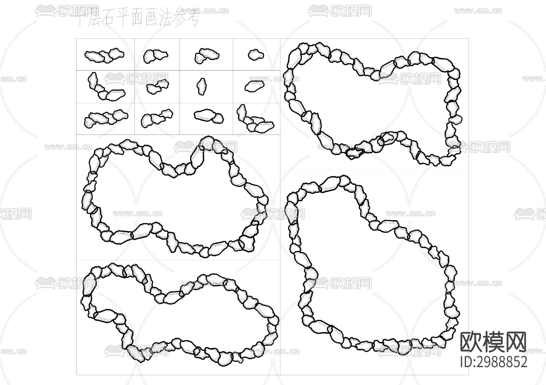 假山cad大样图下载（渲染图5）