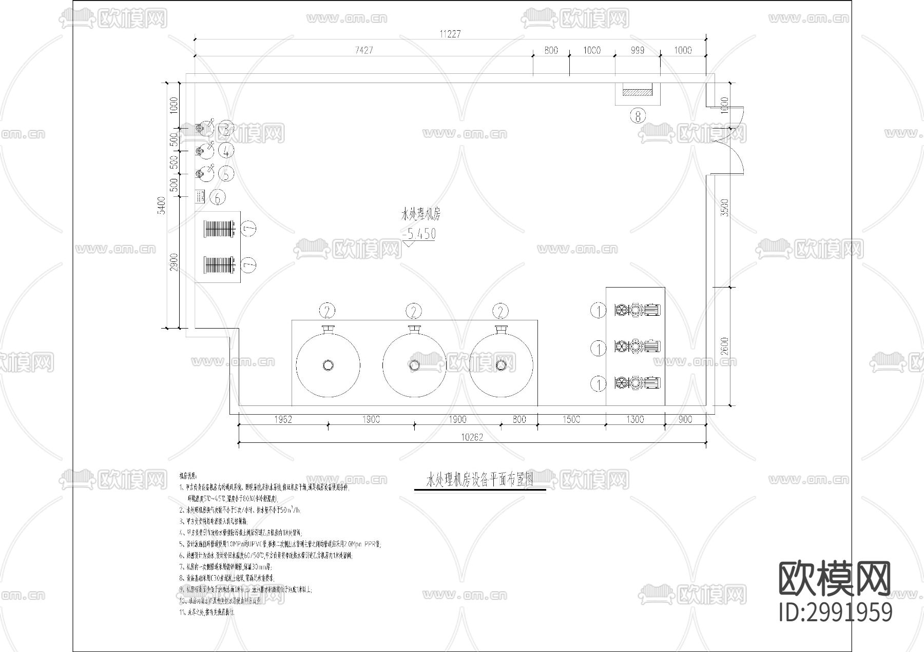 地下泳池cad大样图下载（渲染图1）