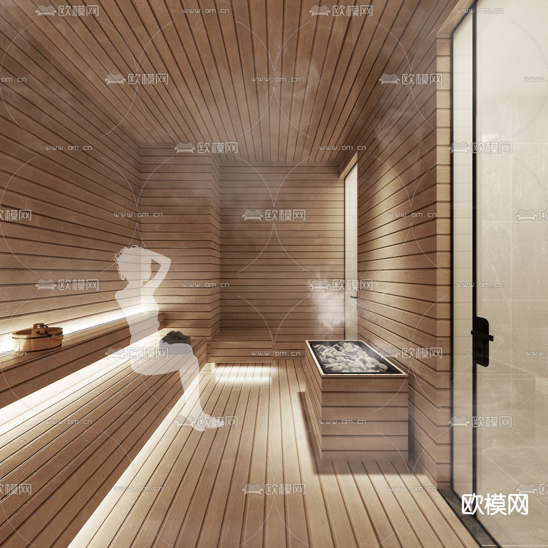 汗蒸房 桑拿房3d模型下载