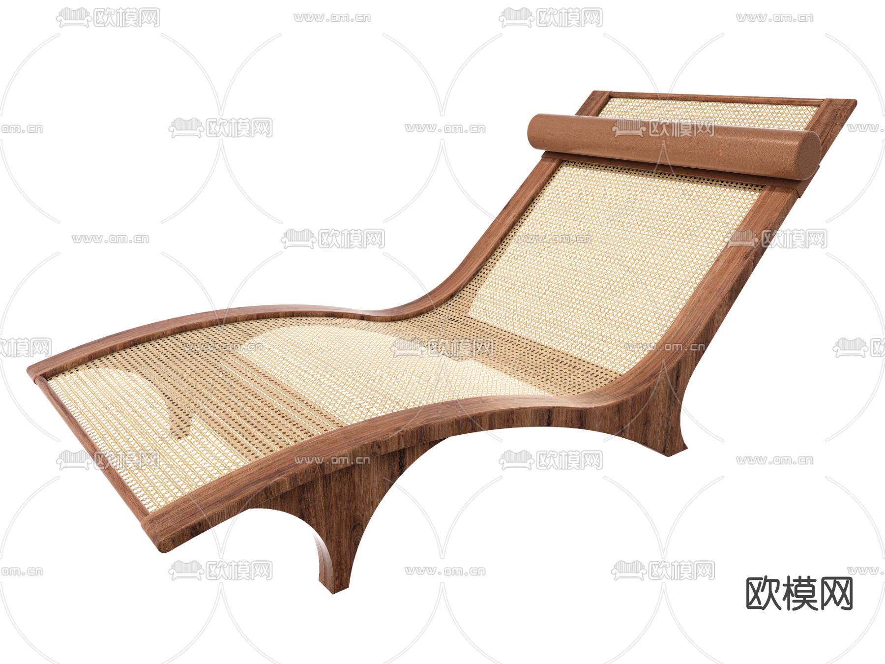 现代躺椅 沙滩椅su模型下载（渲染图2）