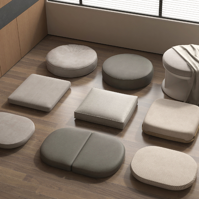  坐垫 飘窗垫 沙发垫 蒲团 软垫 抱枕su模型 