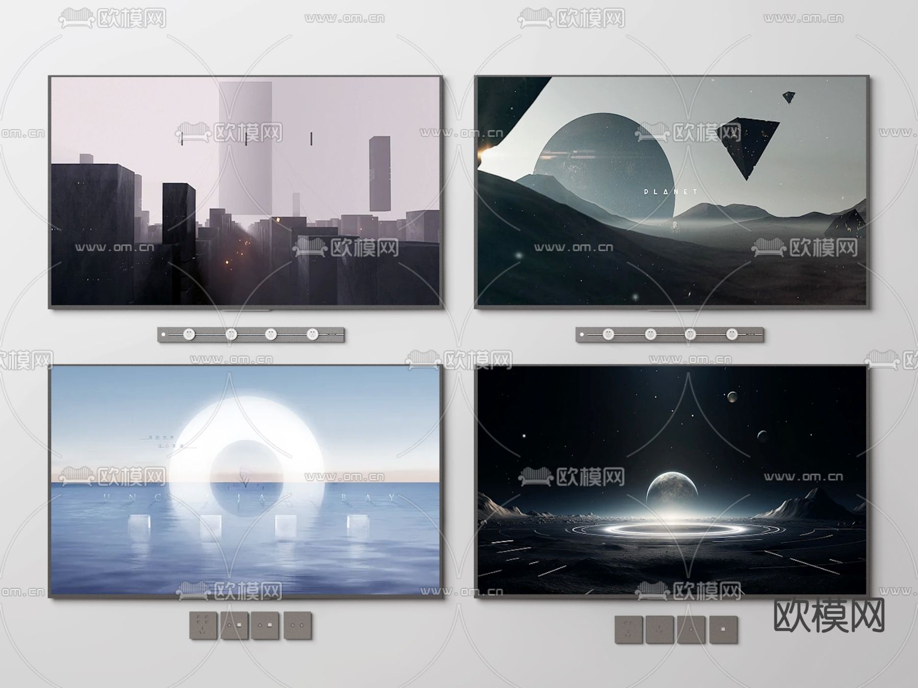 电视机 液晶电视3d模型下载