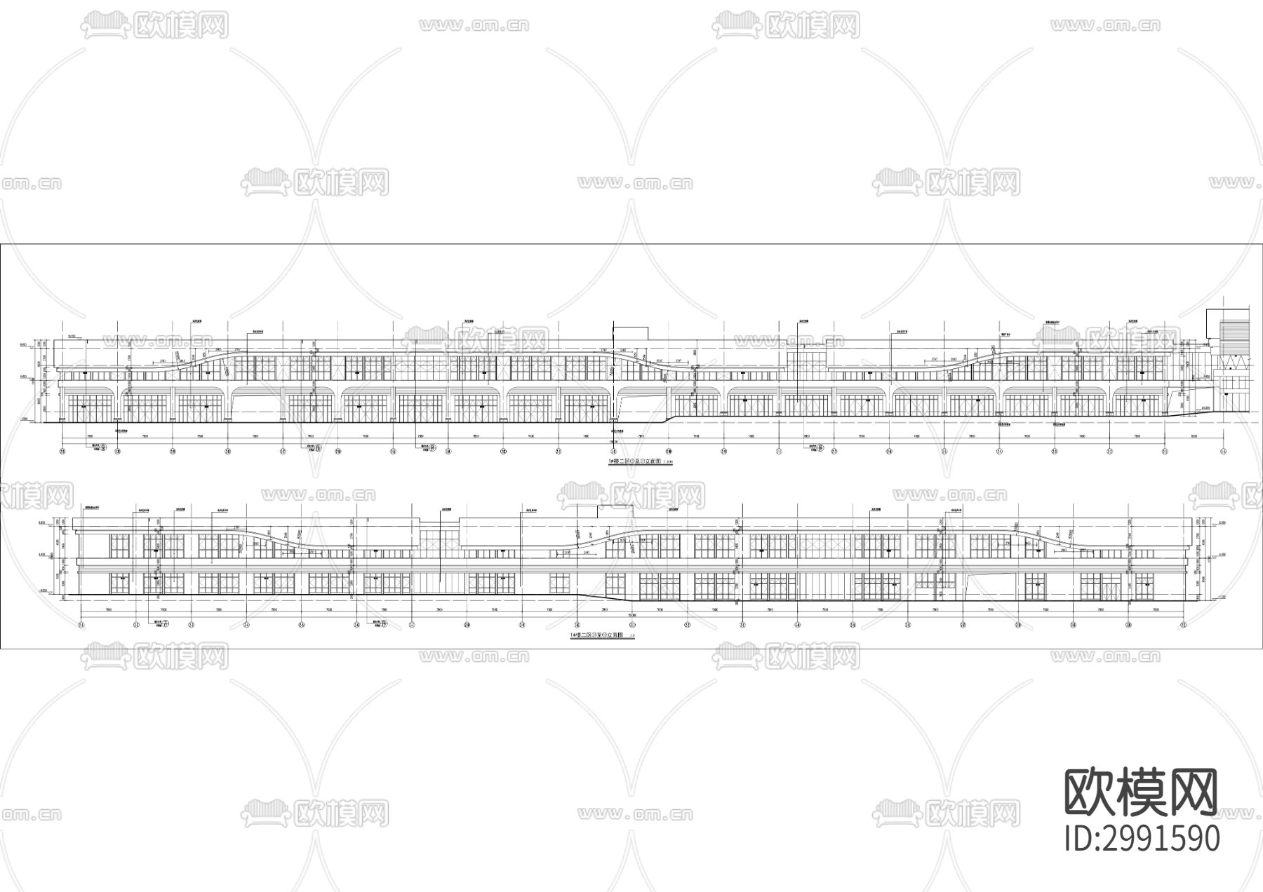 综合交通枢纽站项目cad施工图下载（渲染图6）