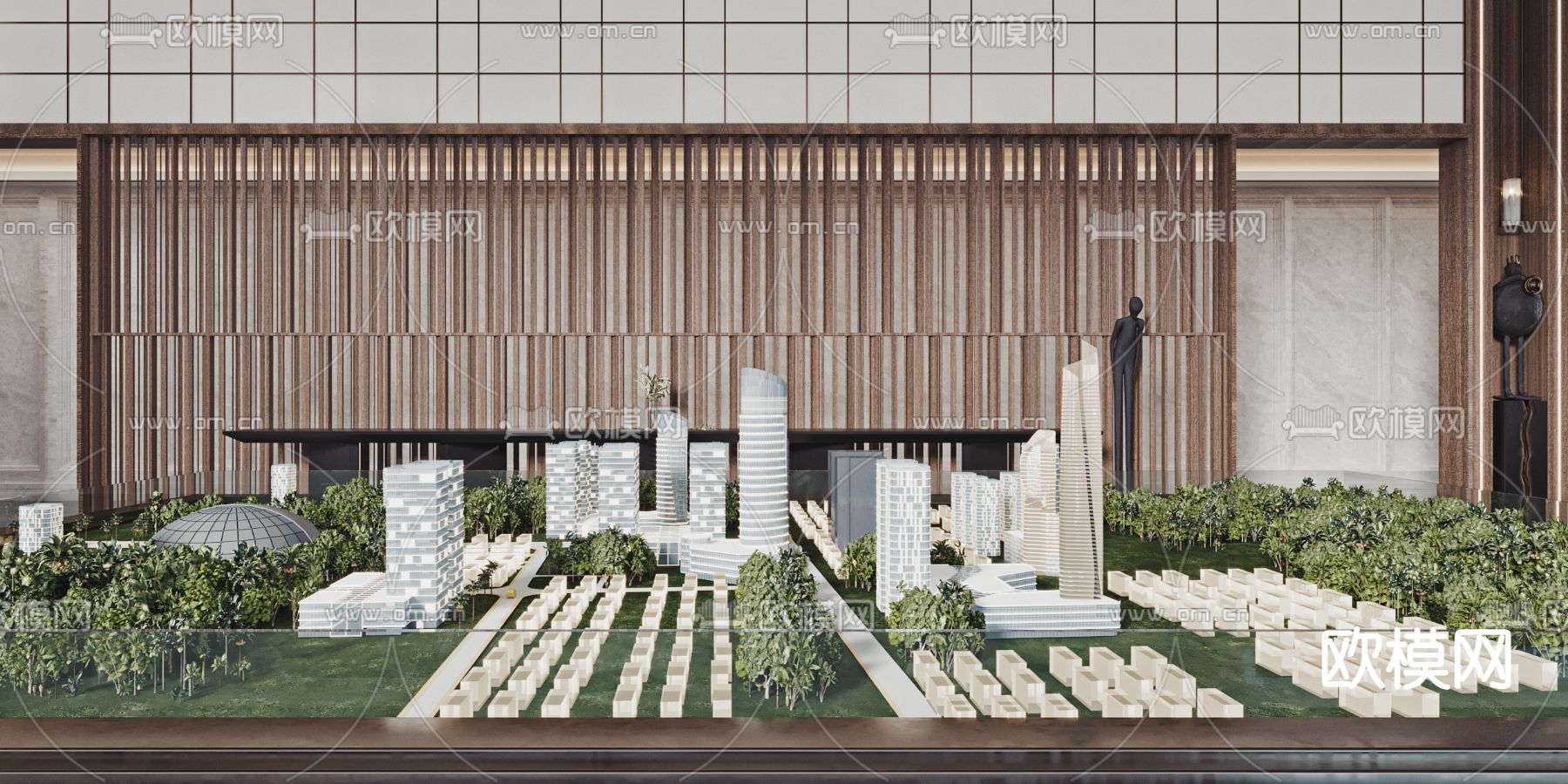 售楼处 沙盘3d模型下载（渲染图5）