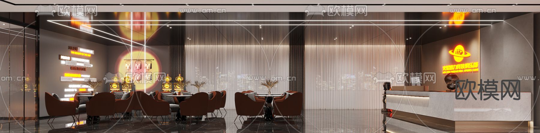 俱乐部 赌场 娱乐城3d模型下载（渲染图5）