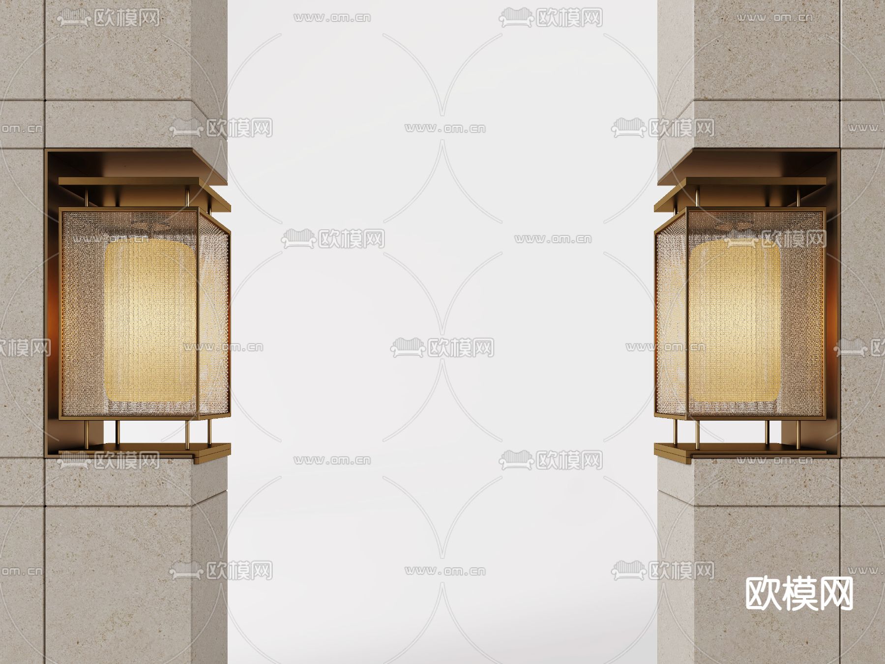 创意壁灯 过道灯3d模型下载