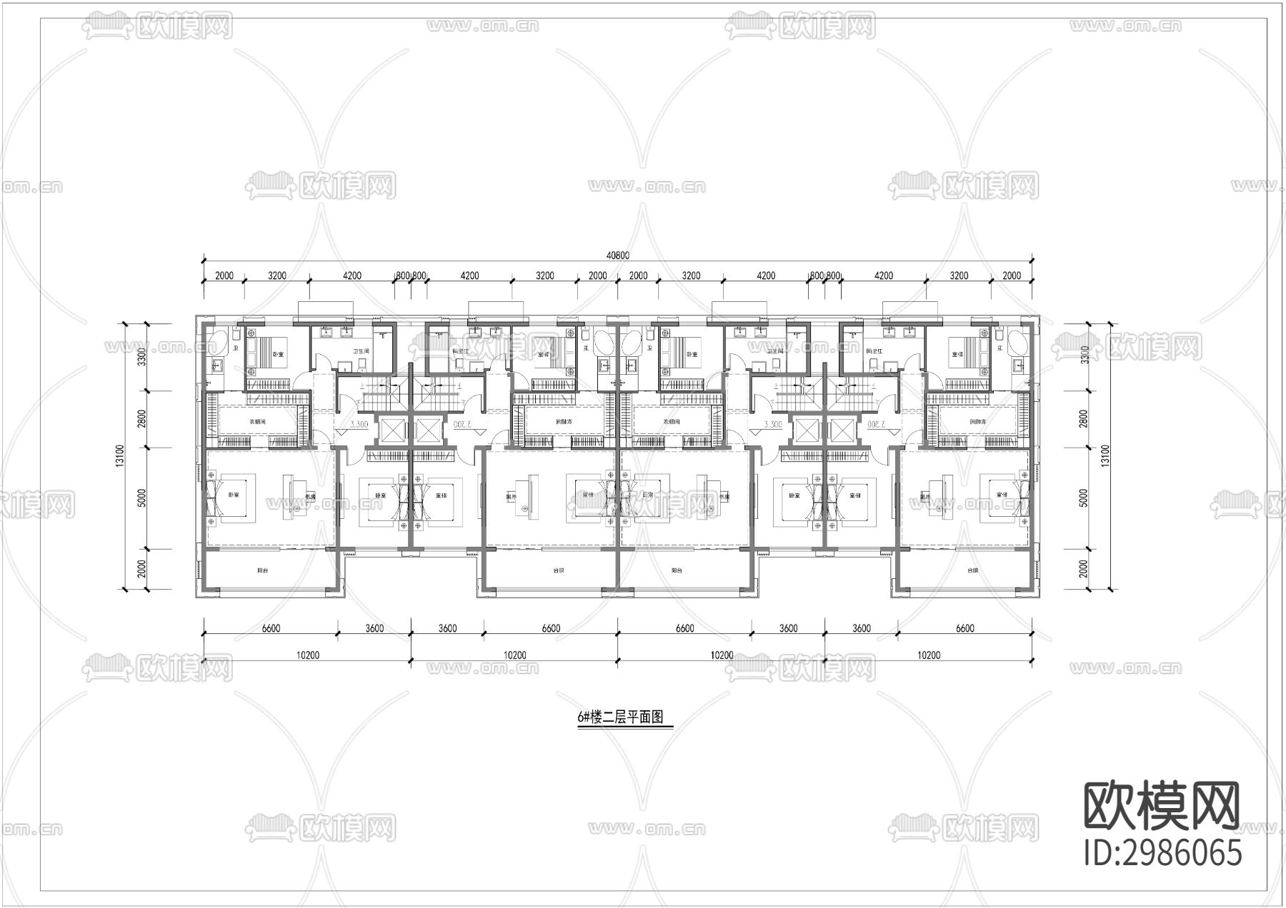 284平三层联排别墅cad施工图下载（渲染图2）