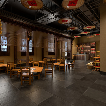 新中式农家乐 土菜馆3d模型