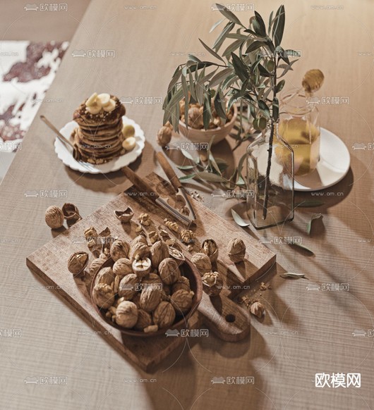 工业风客厅 餐厅3d模型下载(渲染图4)