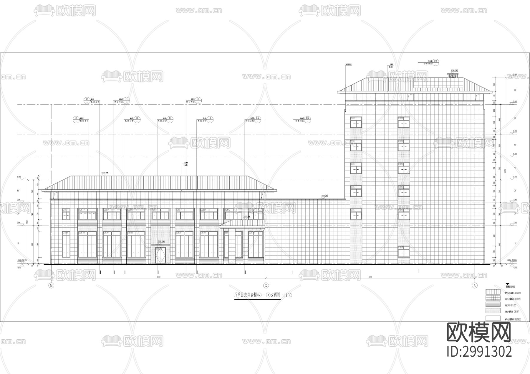 第二强制隔离戒毒所项目cad施工图下载（渲染图2）