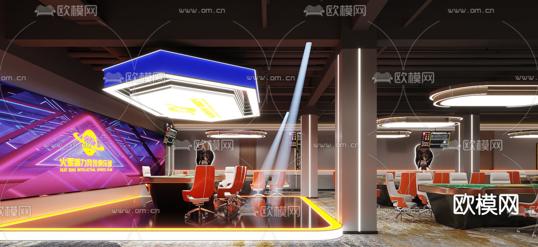 俱乐部 赌场 娱乐城3d模型下载（渲染图2）