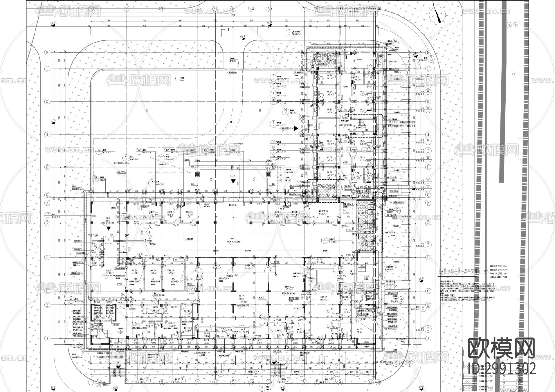 第二强制隔离戒毒所项目cad施工图下载（渲染图7）