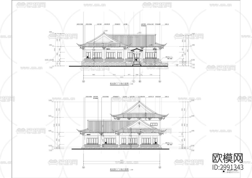 仿建合宗書院校史館項目cad施工圖下載(渲染圖3)