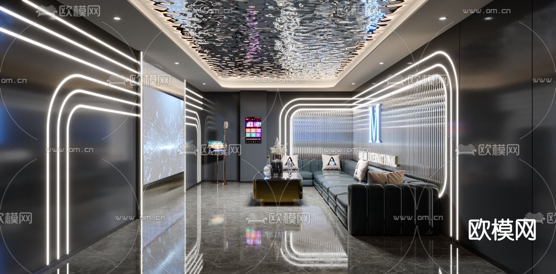 KVT包厢 夜总会 酒吧3d模型下载