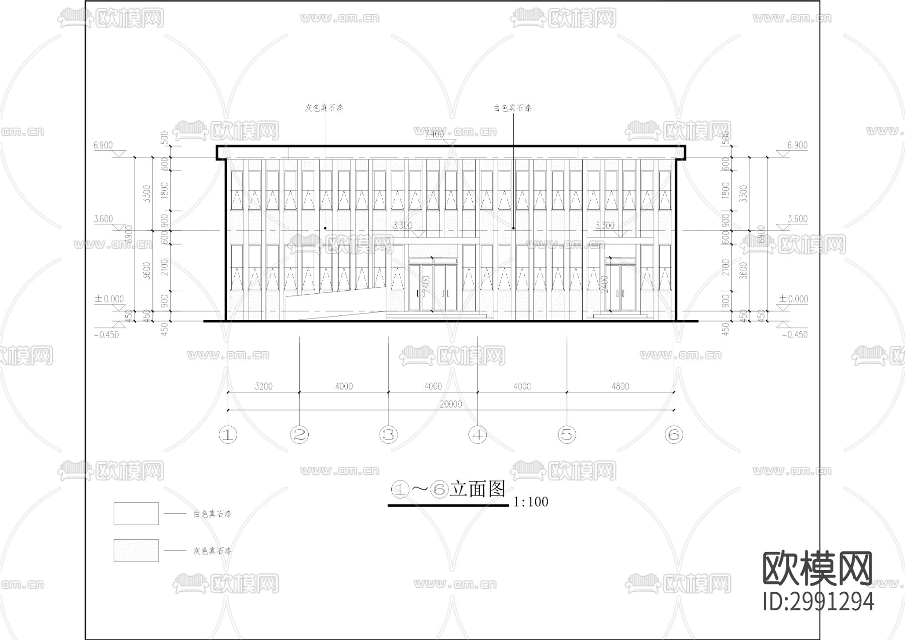 畜禽粪污资源化生态利用处理中心项目cad施工图下载（渲染图6）